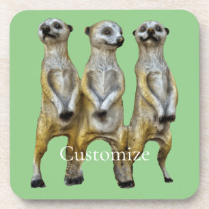 3 Standing Meerkats Thunder_Cove  Coaster