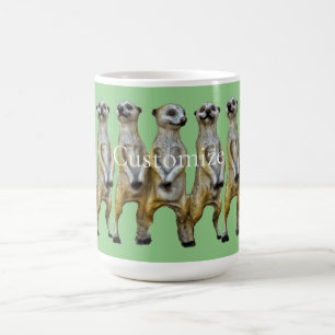 3 Standing Meerkats Thunder_Cove  Coffee Mug