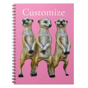 3 Standing Meerkats Thunder_Cove Notebook