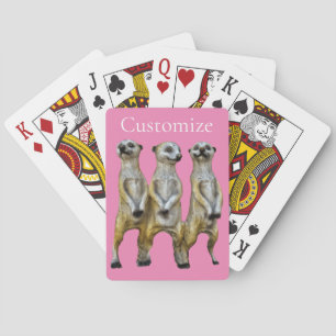 3 Standing Meerkats Thunder_Cove Playing Cards