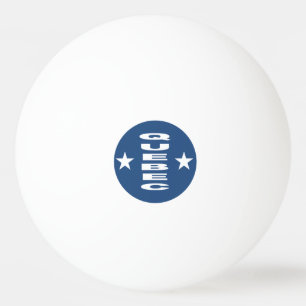 3 star DESIGN QUEBEC white ping-pong ball