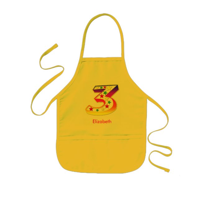 3 Star for Kids Apron (Front)