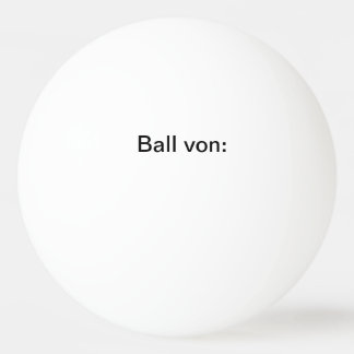 3-star table tennis ball with an introductory name