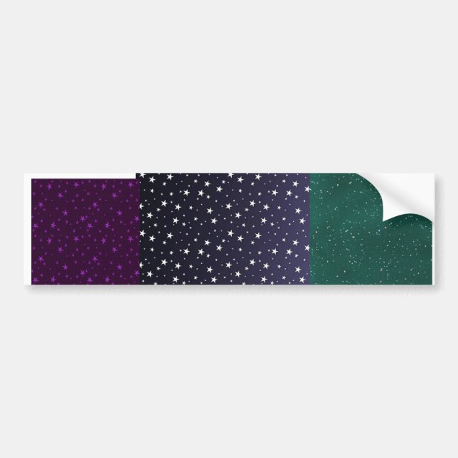 3 starry ecig skins in one! bumper sticker (Front)