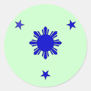 3 Stars & A Sun Classic Round Sticker