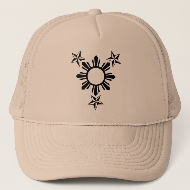 3 Stars and Sun Trucker Hat (Front)
