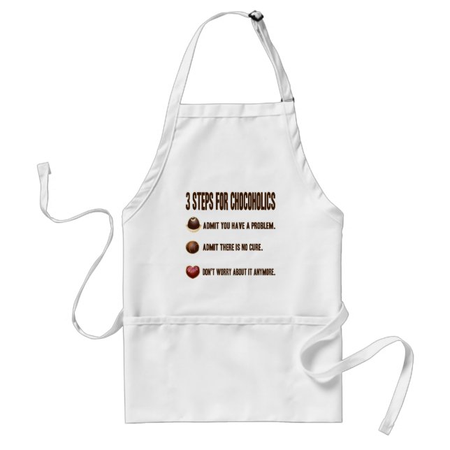 3 STEPS FOR CHOCOHOLICS STANDARD APRON (Front)