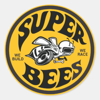 3" Super Bees decal Classic Round Sticker