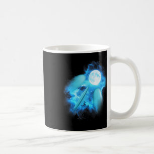 3 Surfboard Howling At The Moon Colourful Blue Sur Coffee Mug
