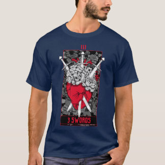 3 Swords Tarot d Red T-Shirt