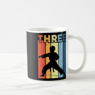 3 Three Karate Lover 3rd Birthday 3 Year Old Marti Coffee Mug