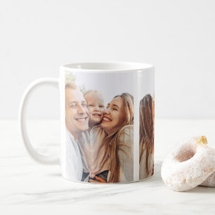 3 Three Photo Collage Family Photos Coffee Mug