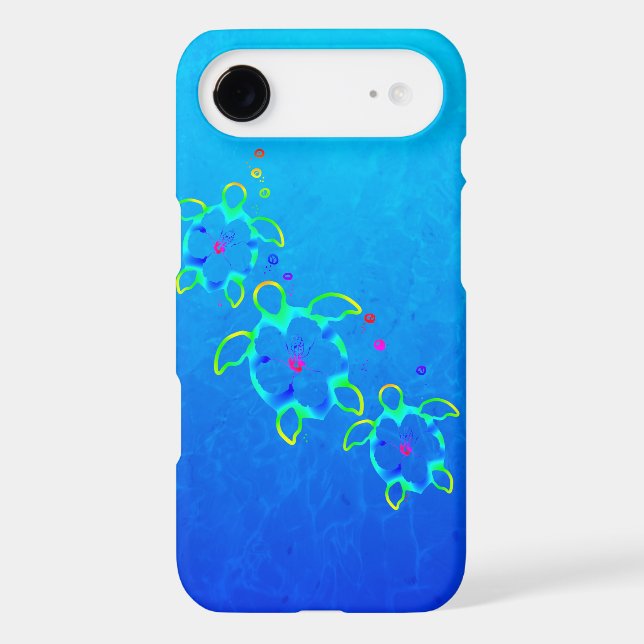 3 Tie Dyed Honu Turtles Case-Mate iPhone Case (Back)