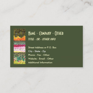 3 Trout Skins: Brook, Rainbow, Brown - Fly Fishing Business Card