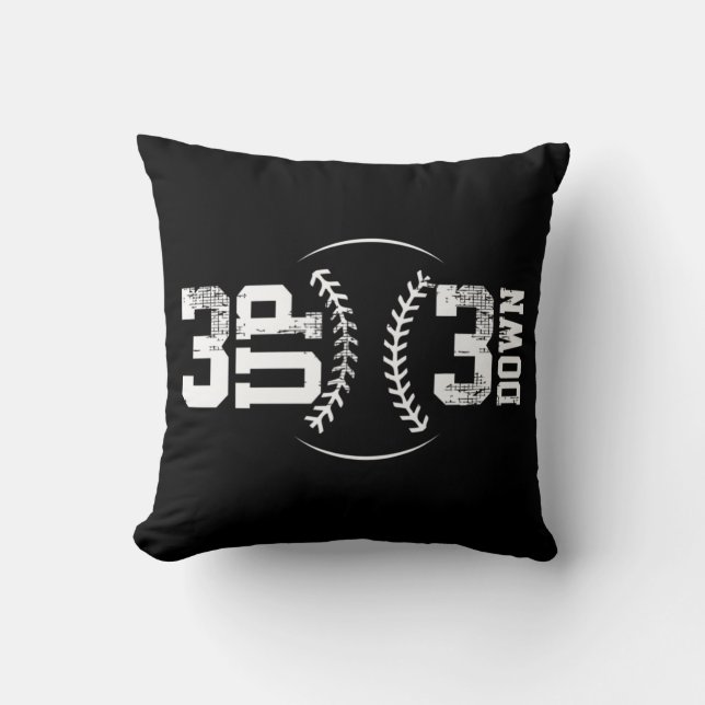 3 UP 3 Down Baseball   Cushion (Front)