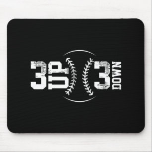 3 UP 3 Down Baseball   Mouse Mat