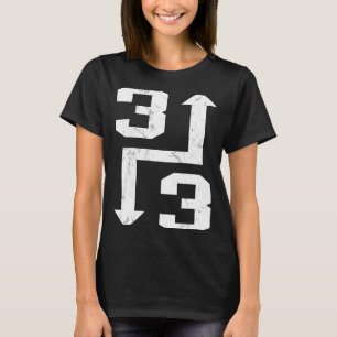 3 Up 3 Down Baseball Softball Game Day Fan T-Shirt