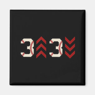 3 up 3 down Three Up Three Down Baseball Softball Magnet