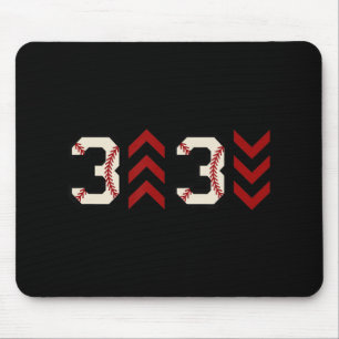 3 up 3 down  Three Up Three Down Baseball Softball Mouse Mat
