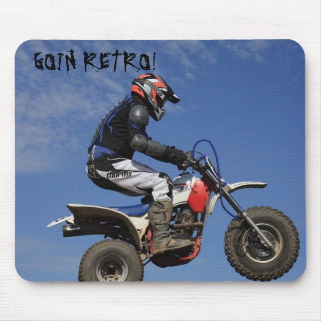 3 wheeler  , GOIN RETRO! Mouse Mat (Front)