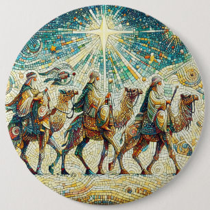 3 Wise men 6 Cm Round Badge
