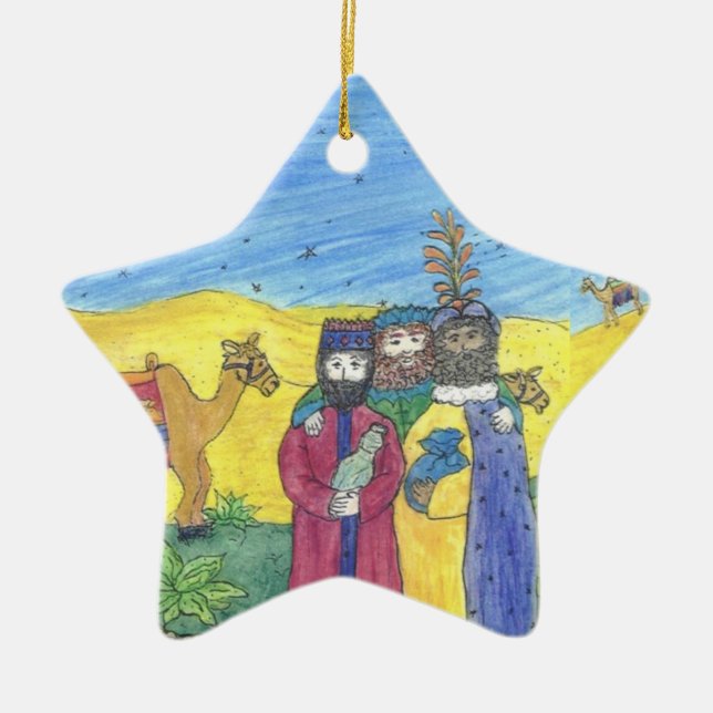 3 Wise Men CHRISTmas ornament personalise (Front)