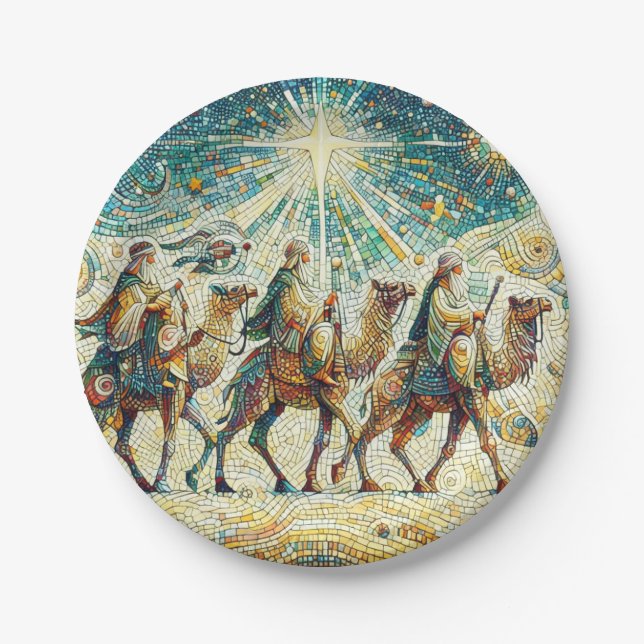 3 Wise men Paper Plate (Front)