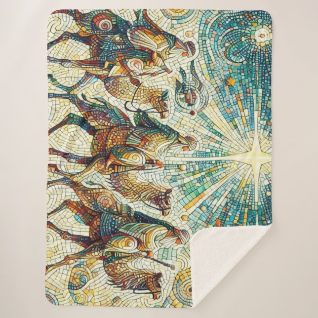 3 Wise men Sherpa Blanket (Front)