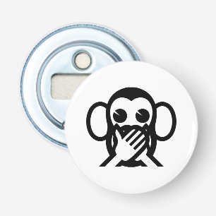 3 Wise Monkeys Iwazaru 言わざる Speak NO Evil Emoji Bottle Opener