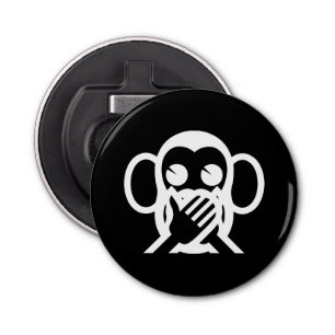 3 Wise Monkeys Iwazaru 言わざる Speak NO Evil Emoji Bottle Opener