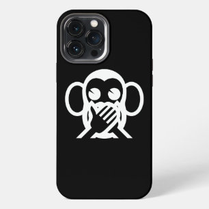 3 Wise Monkeys Iwazaru 言わざる Speak NO Evil Emoji iPhone 13 Pro Max Case
