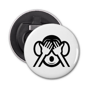 3 Wise Monkeys Mizaru 見ざる See NO Evil Emoji Bottle Opener
