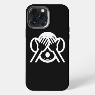 3 Wise Monkeys Mizaru 見ざる See NO Evil Emoji iPhone 13 Pro Max Case