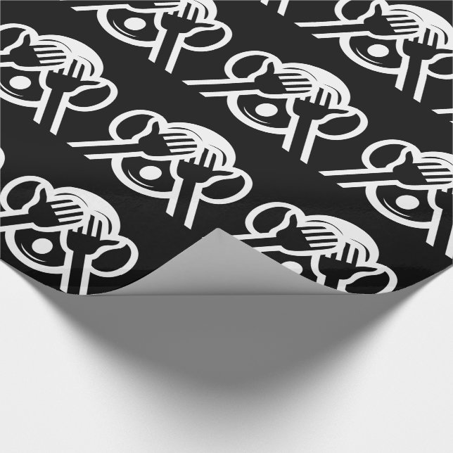 3 Wise Monkeys Mizaru 見ざる See NO Evil Emoji Wrapping Paper (Corner)