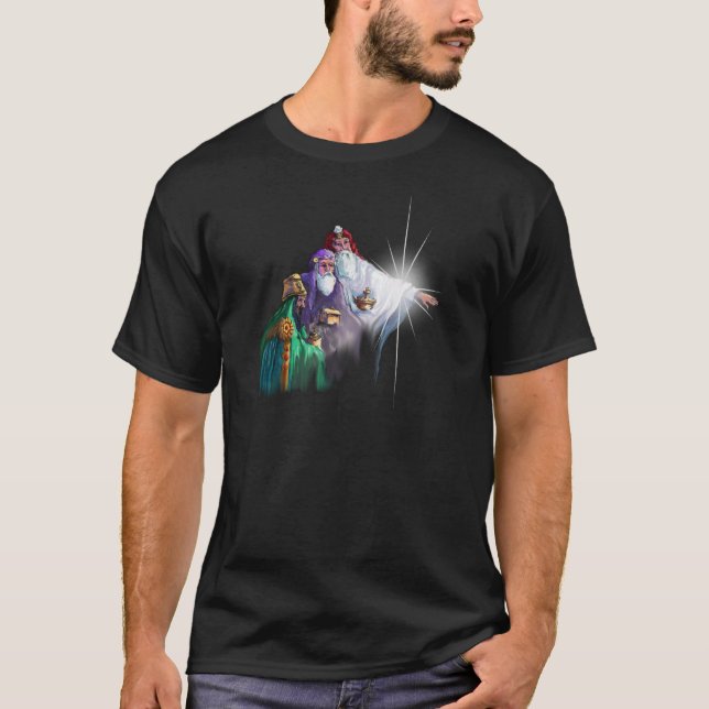 3 WISEMEN MAGI & STAR by SHARON SHARPE T-Shirt (Front)
