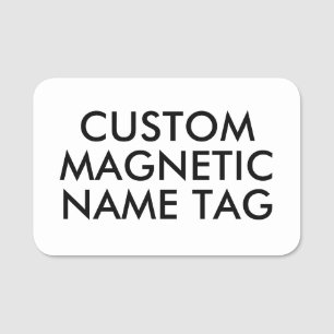 3"x2" ROUNDED EDGES Custom Magnetic Name Tag Blank