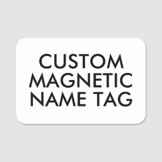 3"x2" ROUNDED EDGES Custom Magnetic Name Tag Blank