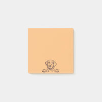 3”x3” Chocolate Lab Post-It Notes
