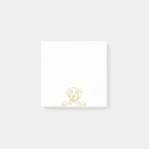 3”x3” Yellow Lab Post-It Notes