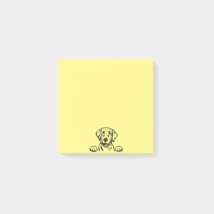 3”x3” Yellow Post-Its featuring Black Lab Post-it Notes