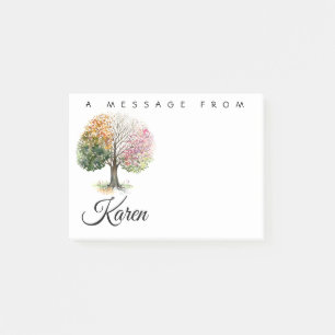 3”x4” POST-IT NOTE PAD 4 SEASON TREE CUSTOM NA