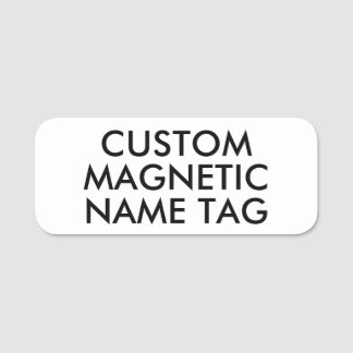 3" x 1.25" ROUNDED Custom Magnetic Name Tag Blank