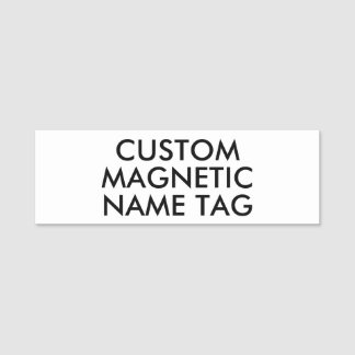 3" x 1" Custom Magnetic Name Tag Blank Template