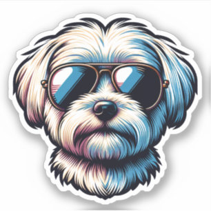 3" x 3" Maltese Vinyl Sticker