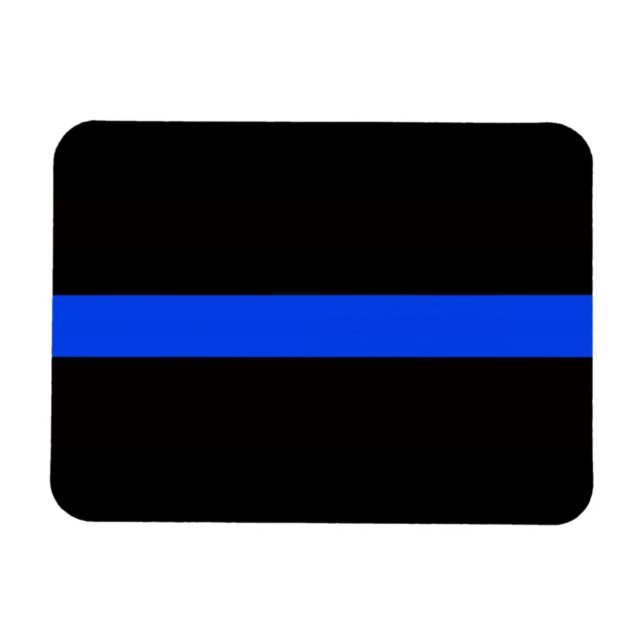 3 X 4 THIN BLUE LINE MAGNET (Horizontal)