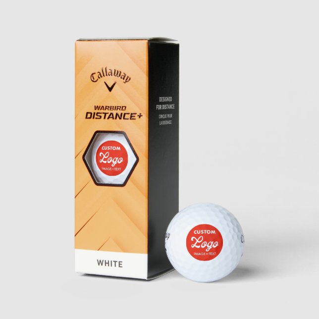 3 x Custom Logo Callaway Warbird Golf Balls (Packaging)