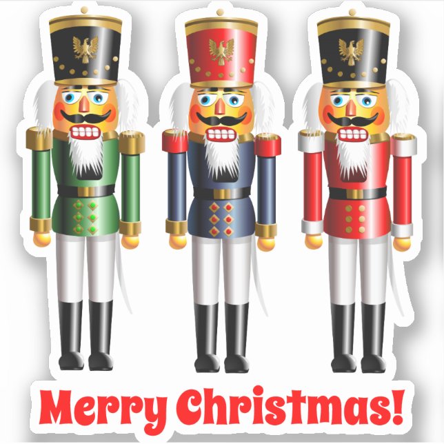 3 Xmas Nutcracker Toy Soldiers (Front)