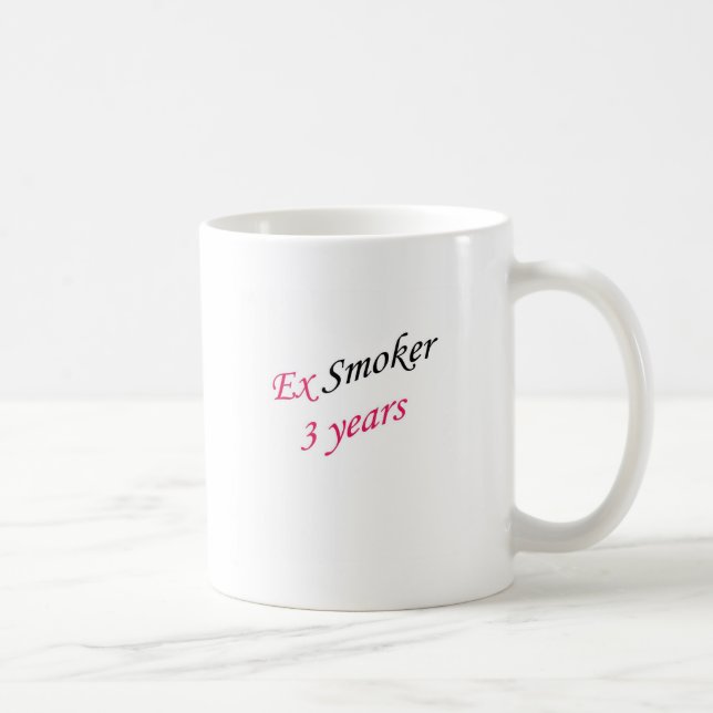 3 year ex-smoker coffee mug (Right)