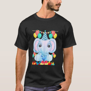 3 Year Old 3rd Birthday Elephant Lover T-Shirt