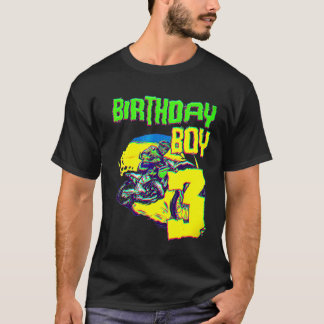 3 Year Old Dirt Bike Birthday Party   Motocross Mx T-Shirt